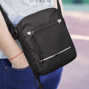 Bandolera Hombre Textil Jaslen Norwich Negro