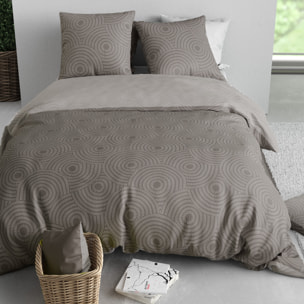 Parure housse de couette 3pcs polycoton romeo