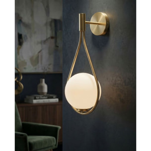 LAMPADA DA MURO GLAMY DROP CM 24x20x52