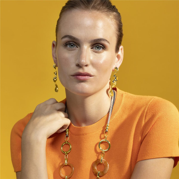 Pendientes acabado oro 18k