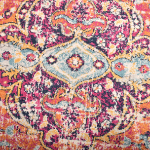 Tapis Lavu motif médaillon traditionnel oriental