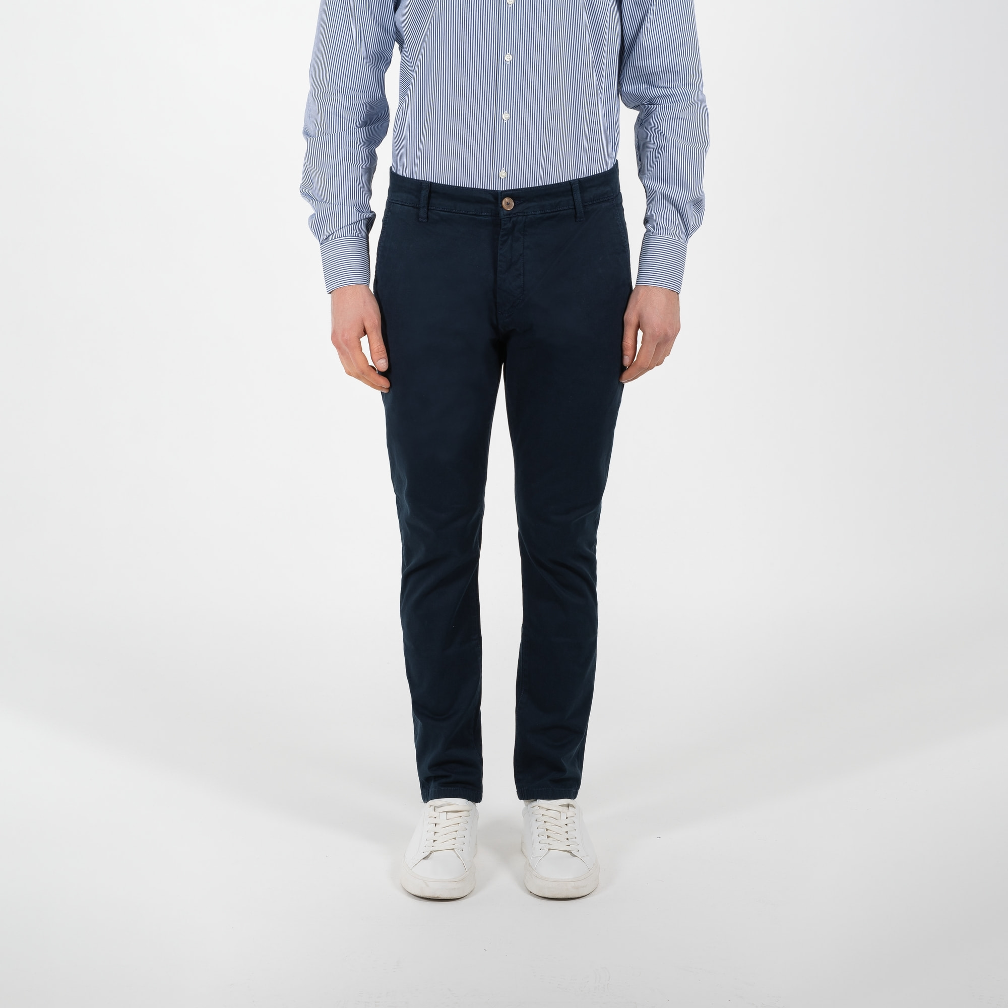 Pantalone chinos in gabardine