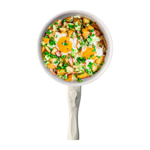 Juego de 3 cacerolas Ø16Ø18Ø20cm aluminio prensado,recubrimiento ILAG antiadherente,mango extraíble,apto inducción,sin PFOA,apto lavavajillas y horno