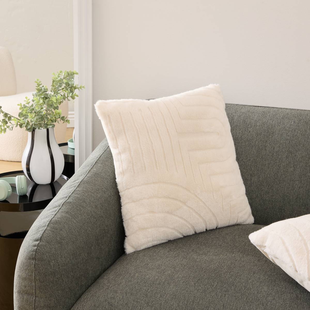 Coussin Arka ivoire 45x45cm