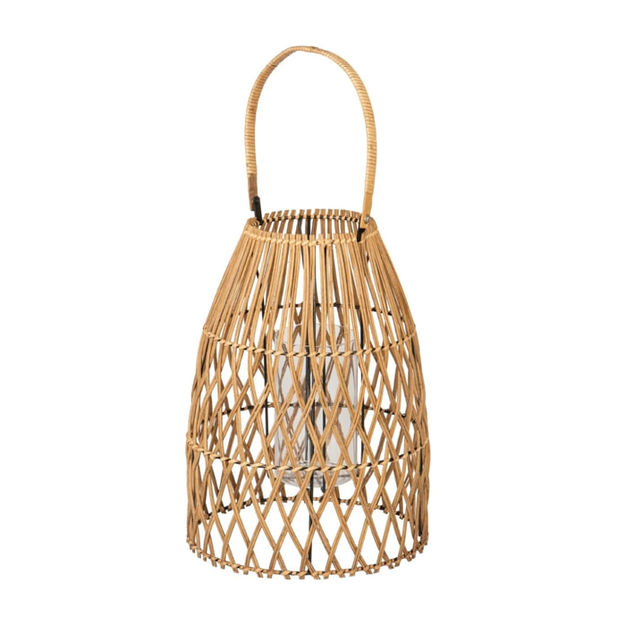 Farol Bambu-metal Natural 29x29x42 Cm