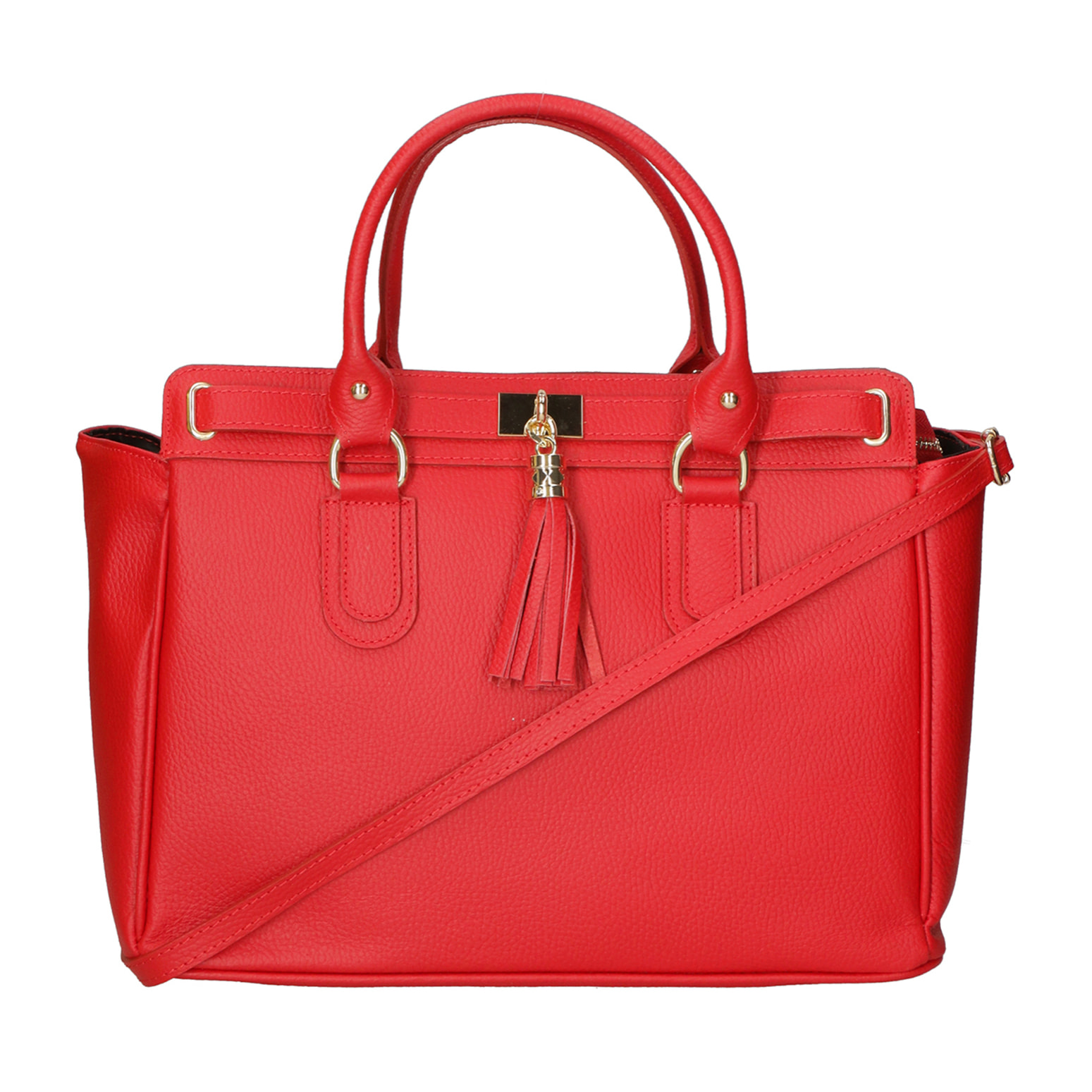 Borsa a mano da Donna Elena in Vera Pelle Made in Italy 28x37x18 cm