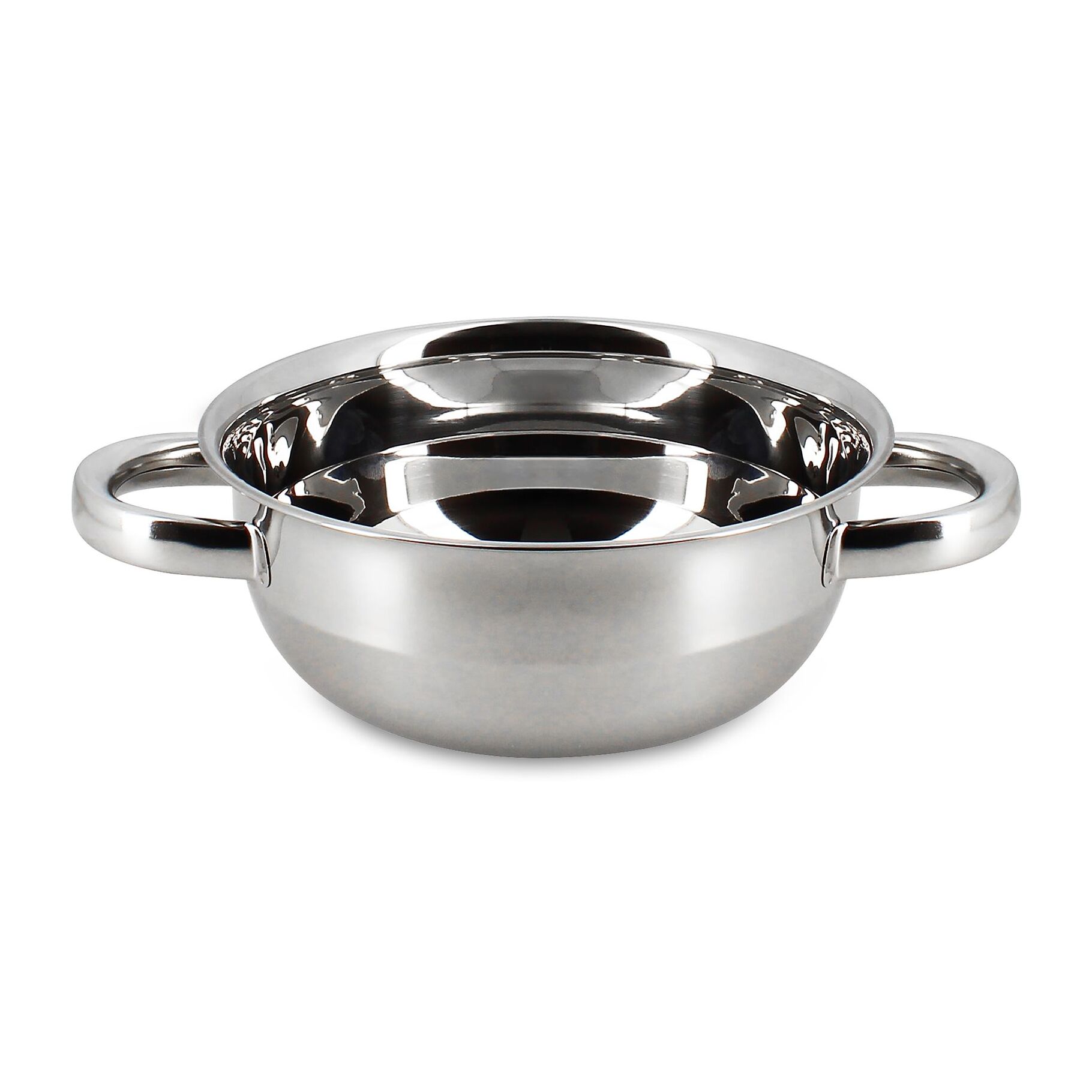 Marmite à moules 2.7l en acier inoxydable 18cm