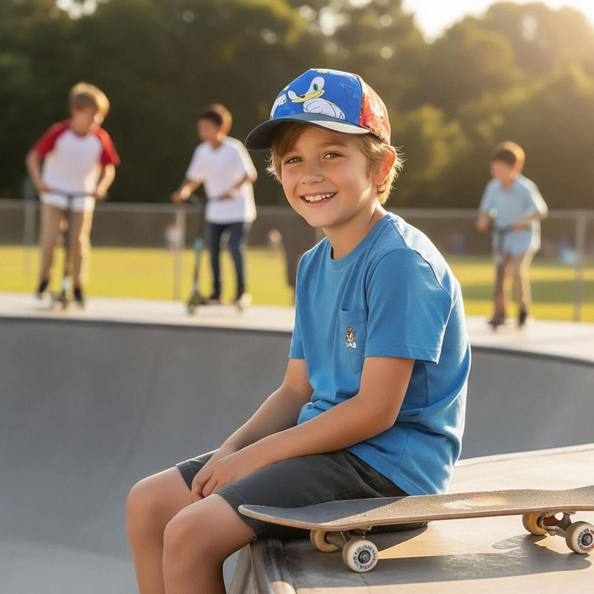 Gorra Infantil de "Sonic" - Color Multicolor