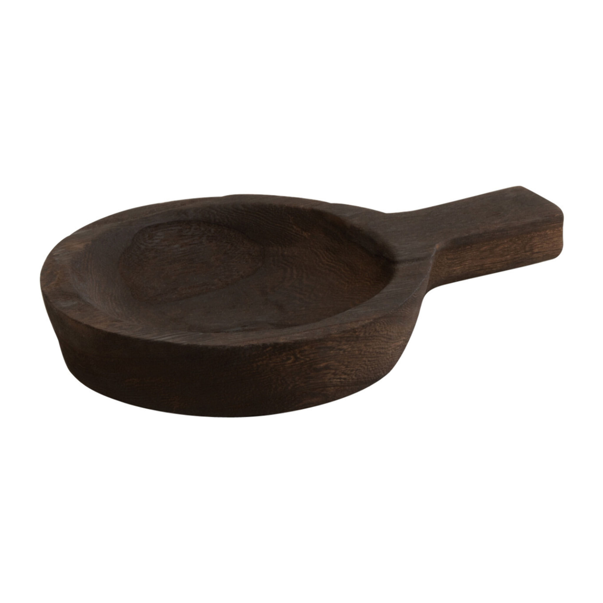 J-Line plat Rond Anse - bois - marron foncé - small
