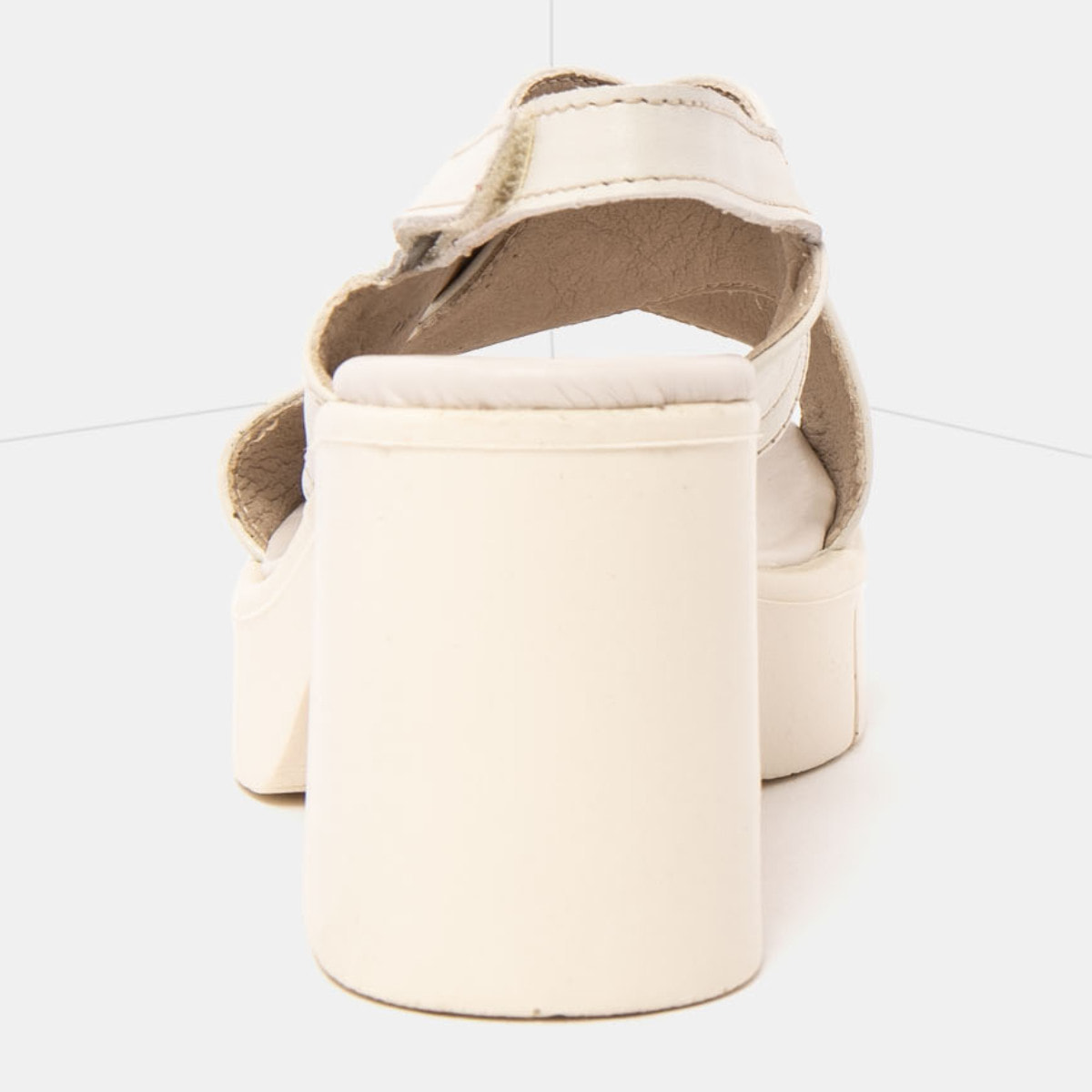 Sandalias con tacón 1990 NAPPA CREAM / EIVISSA color Cream