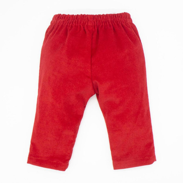 Pantalón de pana rojo