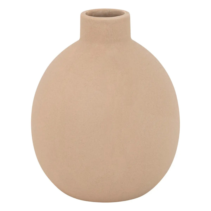 Vase céramique Rily rose clair H18cm