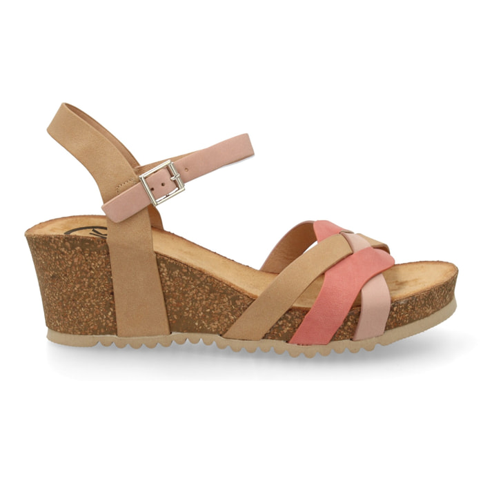 Sandalia cuña bio mujer cómoda verano