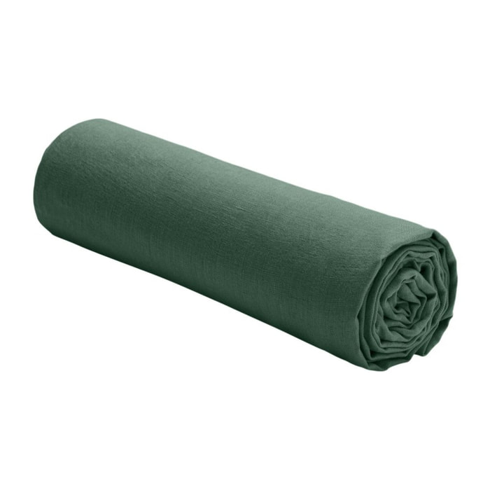 Drap Housse Bonnet:30cm 100% lin LavÉ 160g Pin