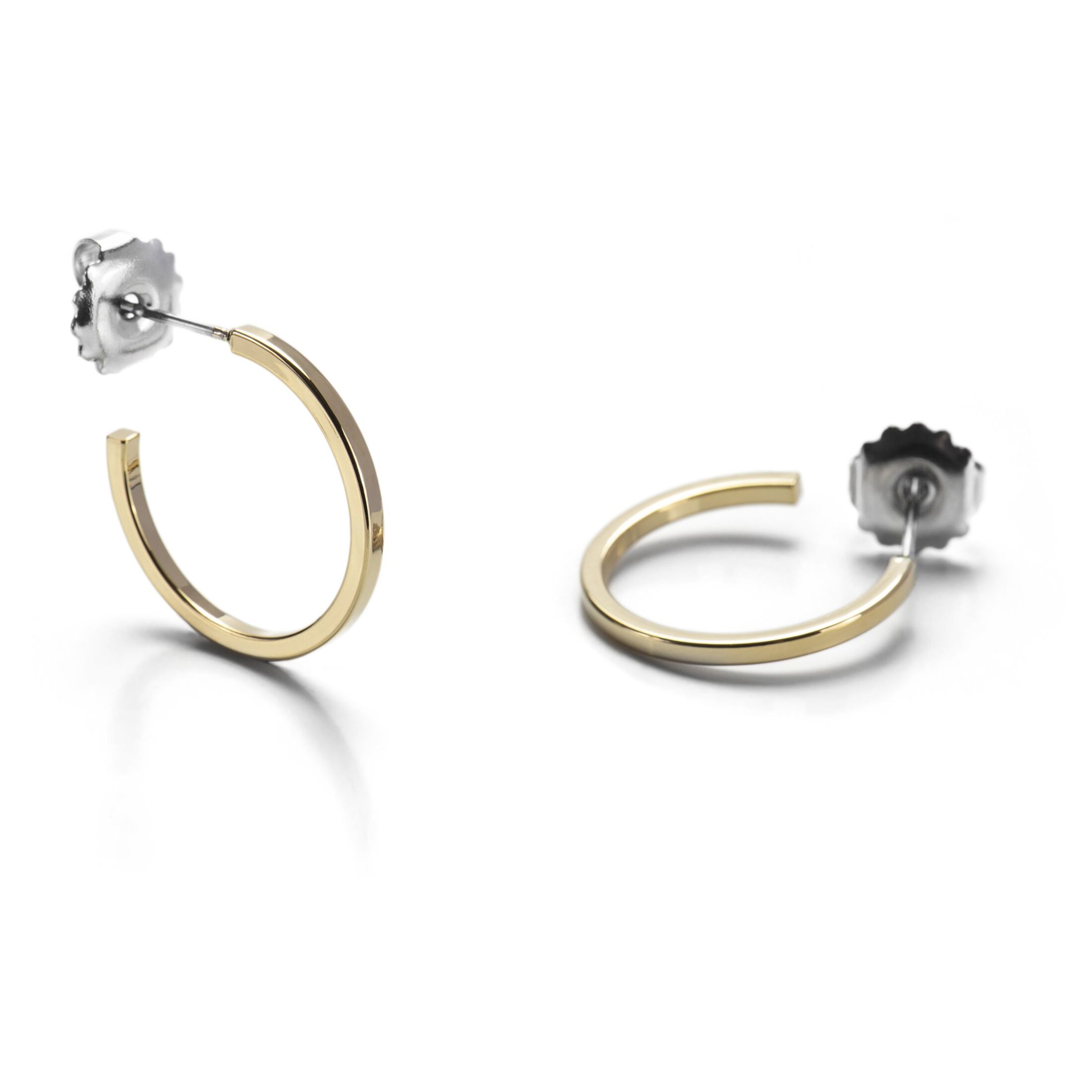 Pendientes de 20mm de diámetro acabado oro amarillo de 18K