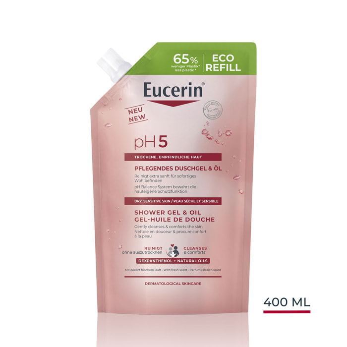 pH5 Gel-Huile de Douche - Gel-huile de douche peaux sèches et sensibles