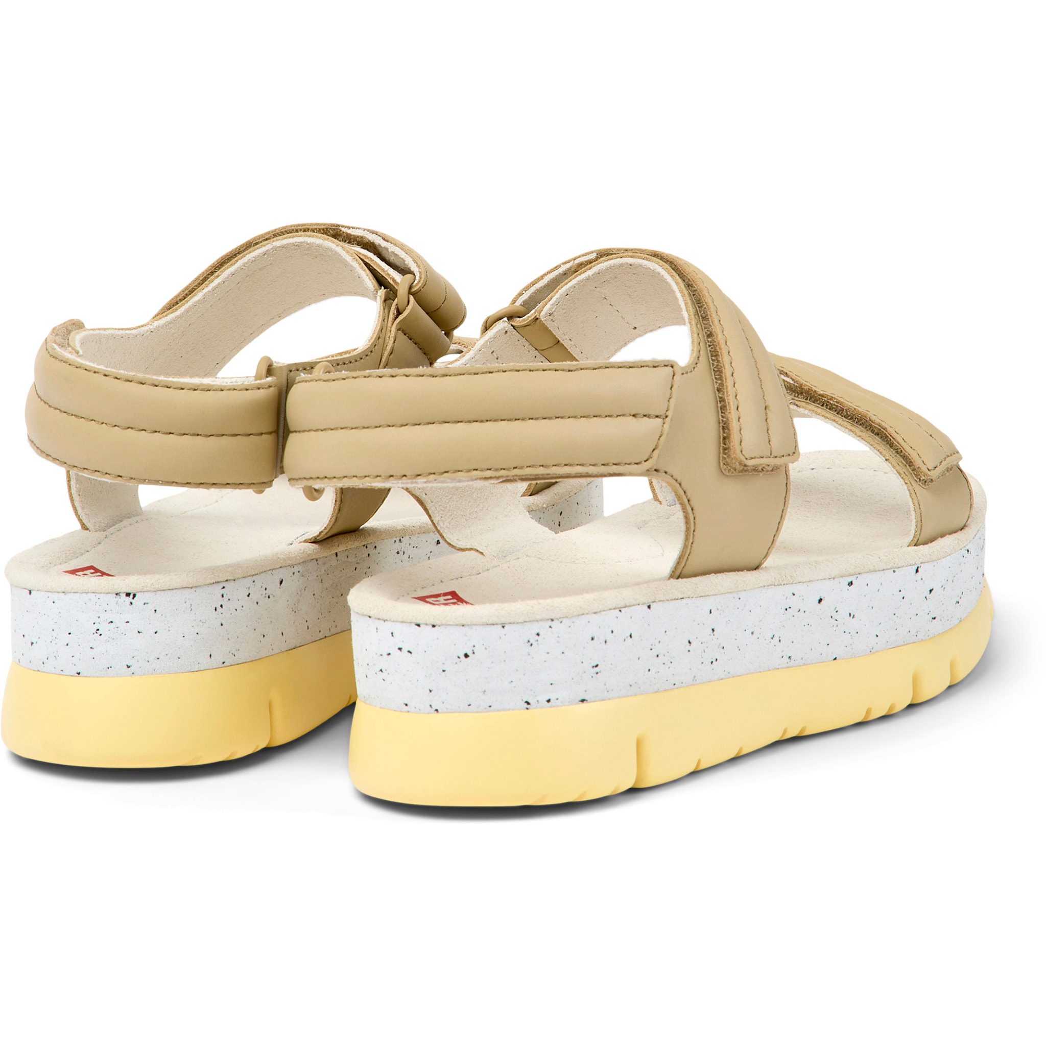 Sandalias - CAMPER Oruga Up - Beige - Cuero liso