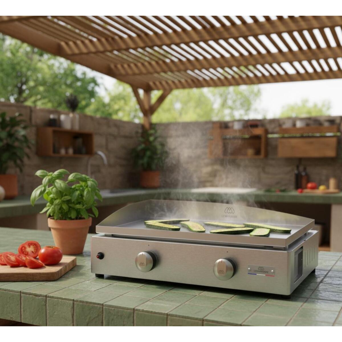 LE MARQUIER - PLANCHA LUMA GAZ 260 INOX