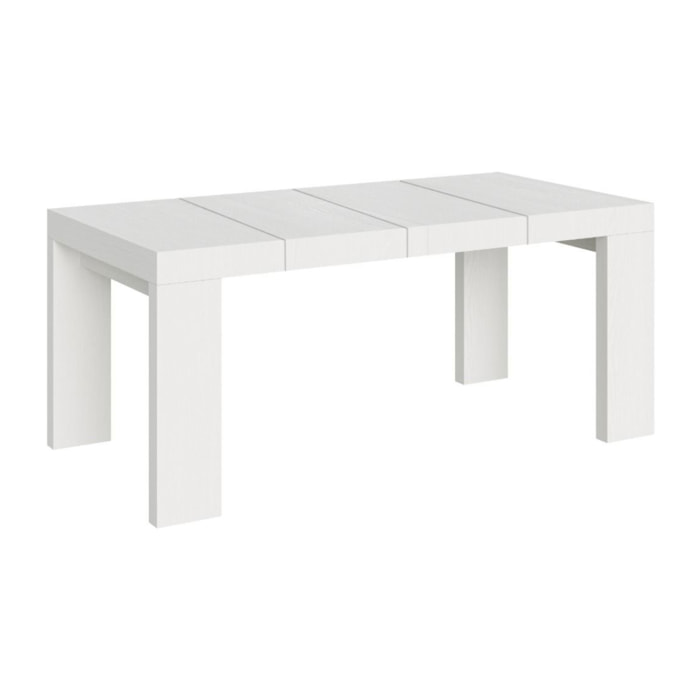 Table extensible 90x120/224 cm Roxell Premium Frêne Blanc