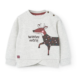 Sudadera felpa de bebé niña -BCI