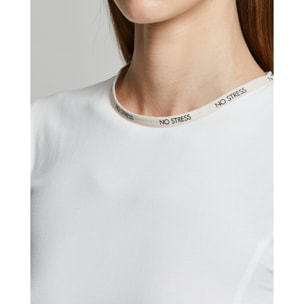 T-shirt donna no stress slim fit cotone