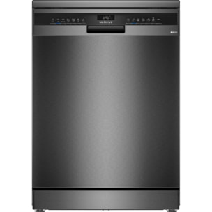 Lave vaisselle 60 cm SIEMENS SN23EC22AE, varioSpeed Plus, Acier brossé noir