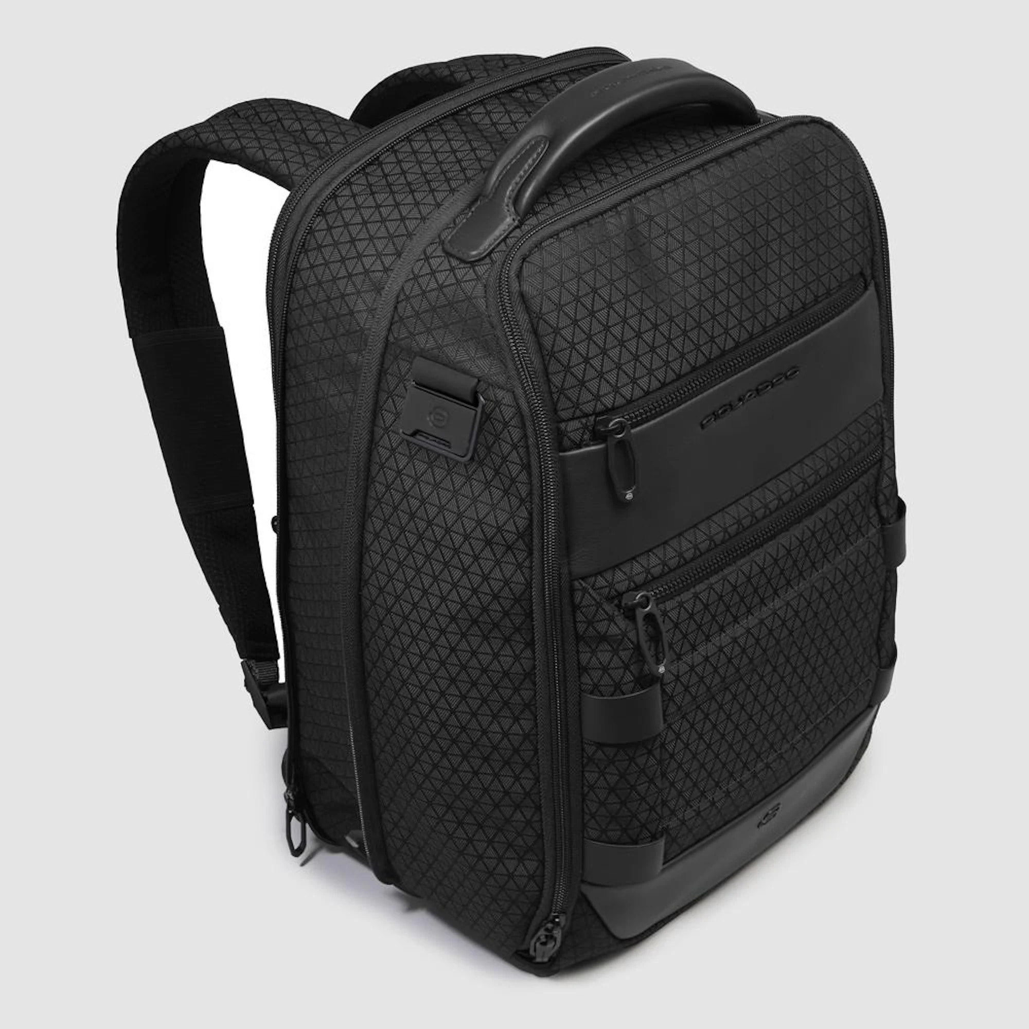 Piquadro Zaino da viaggio modulare porta pc e iPad® con sistema di sicurezza antifurto e tasca portaocchiali