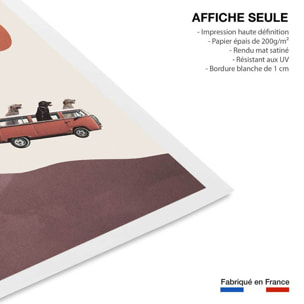 Affiche enfant aventurier Affiche seule