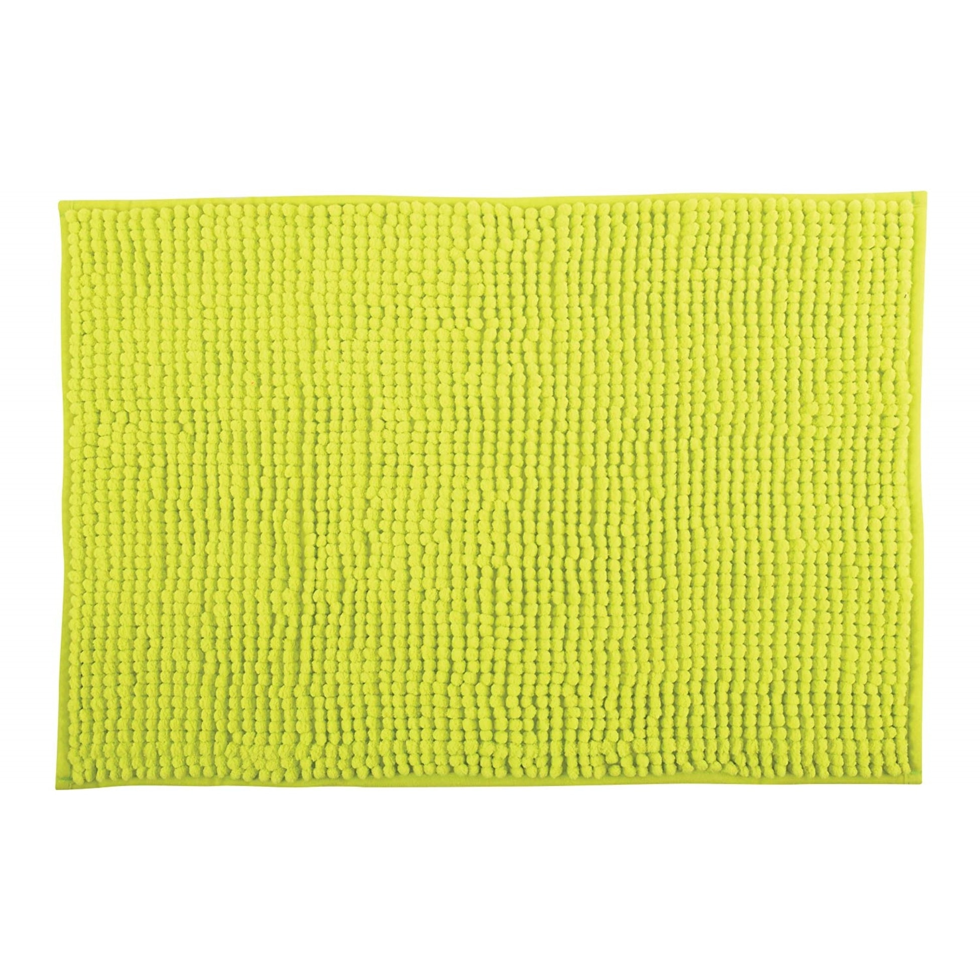 Alfombra de chenille para baño, Color Verde (60 x 90 cm) - MSV.