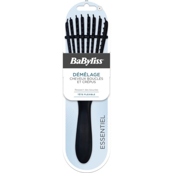 Brosse à cheveux BABYLISS Démêlante cheveux bouclés et crépus