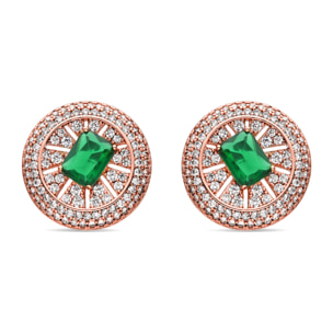 Pendientes Lux by Lux acabados en oro rosa 18k