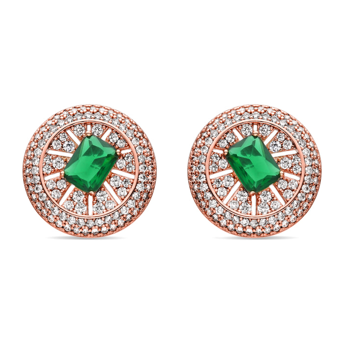 Pendientes Lux by Lux acabados en oro rosa 18k