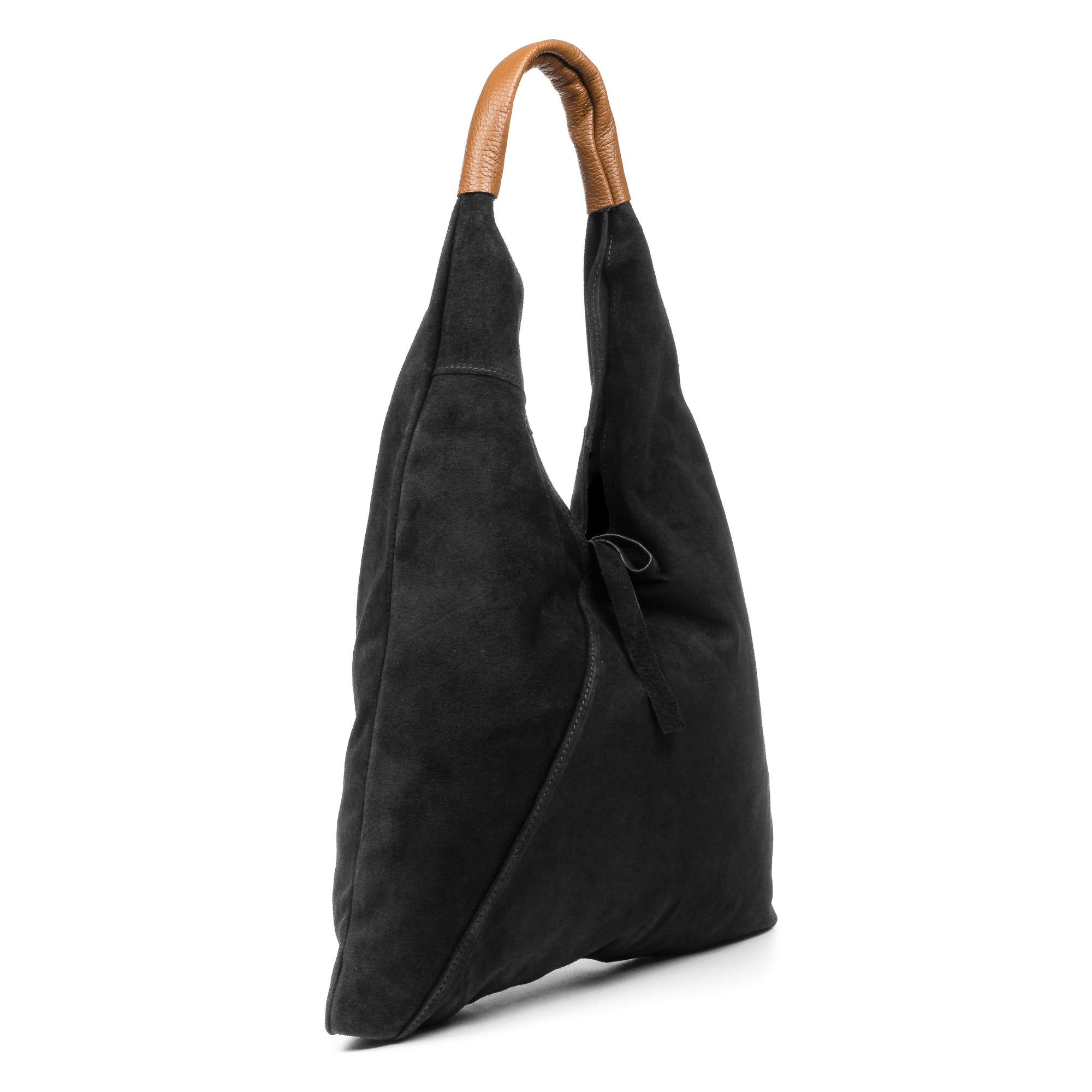 Agnana Borsa Shopper Donna. Pelle autentica Camoscio e Dollaro.