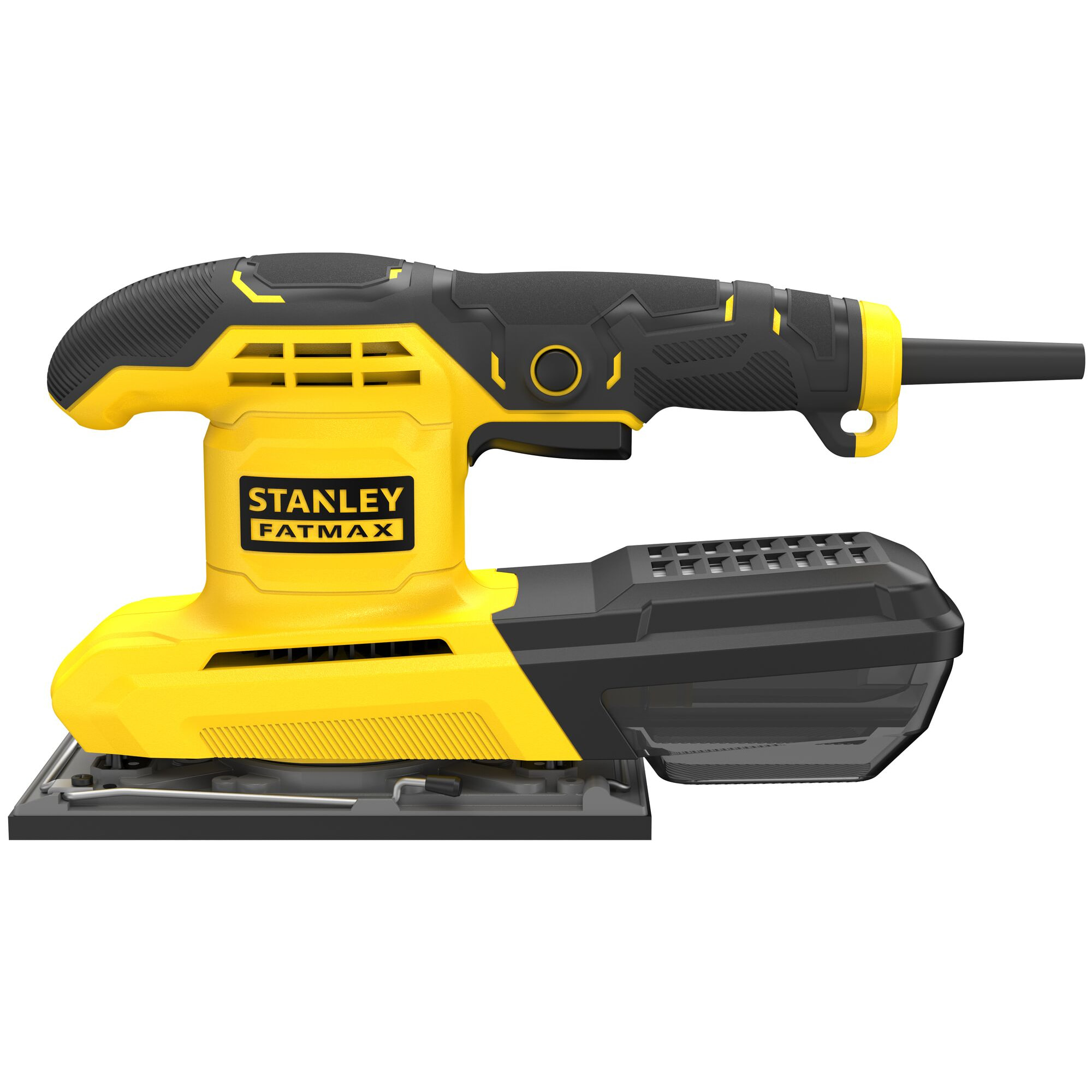 Ponceuse Vibrante Tiers de Feuille Filaire STANLEY FATMAX FMEW214K-QS Moteur 280W avec 1 Abrasif et Collecteur de Poussières