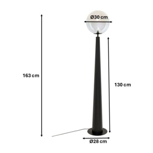 Lampadaire Disco Ball 163cm Kare Design