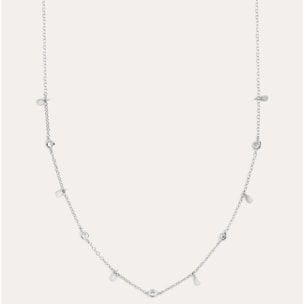 Collar Mini Spark Drop Plata