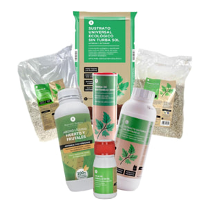 PLANETA HUERTO | Pack Mantenimiento Huerto Urbano – Herramientas y Sustratos para el Cuidado Continuo de tu Cultivo