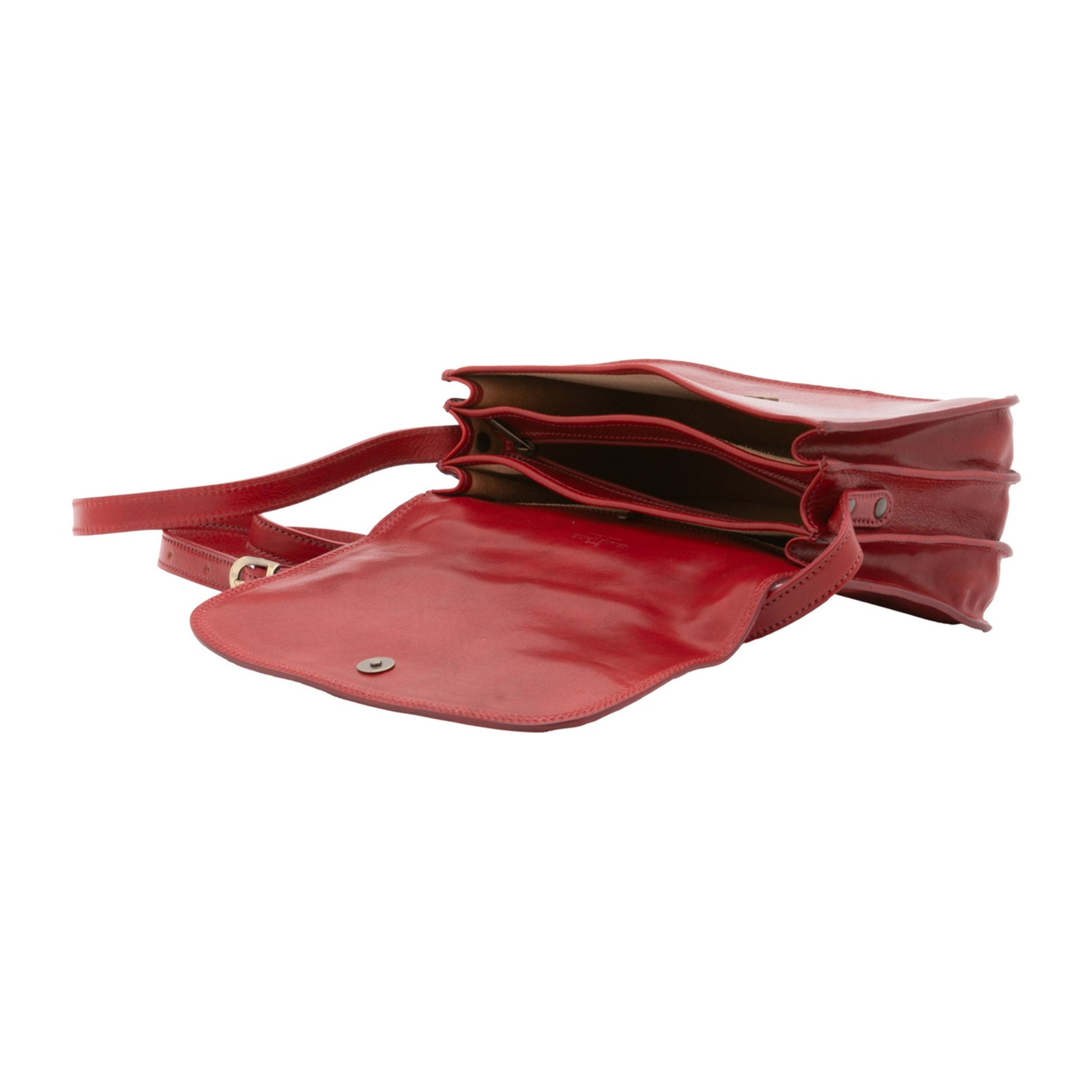 Borsa a tracolla da donna - Modello False - Vera pelle - 27.0 x 20.0 x 12.0 cm