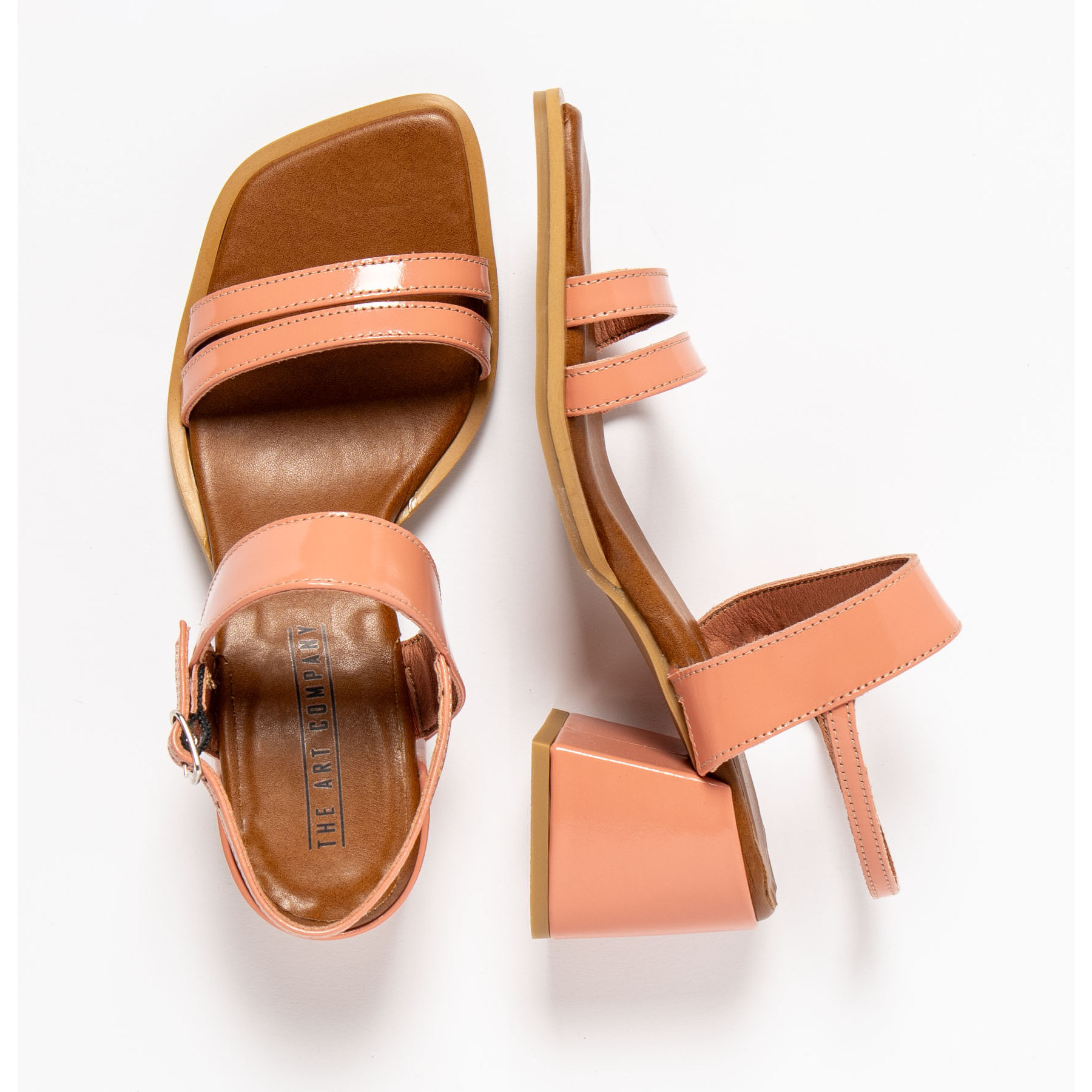 Sandalias con tacón 2010 NAPPA SHINNY FLAMINGO / VERONA color Flamingo