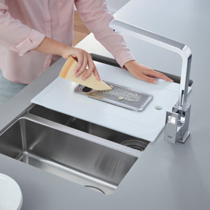 Mitigeur monocommande évier cuisine Eurocube bec haut