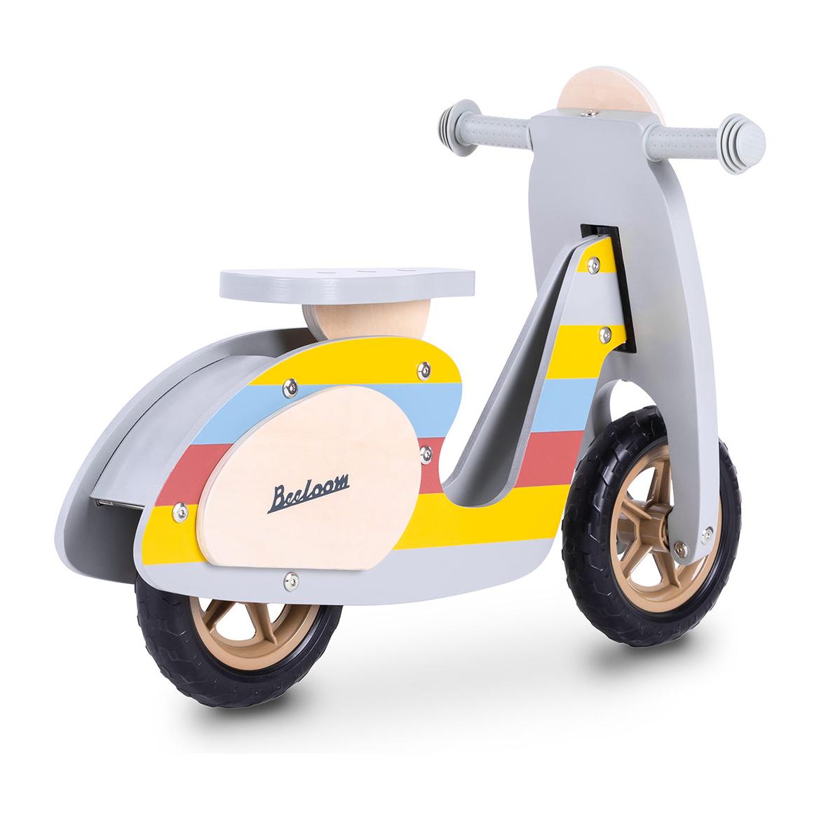 Moto sin pedales RAINBOW SCOOTER correpasillos infantil de madera diseño multicolor