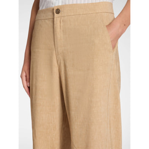 Elena Mirò - Pantalones chinos de mezcla de lino - Beige