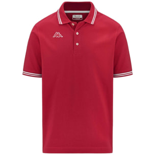 Polo Shirts Kappa Uomo Logo Maltax 5 Mss Rosso