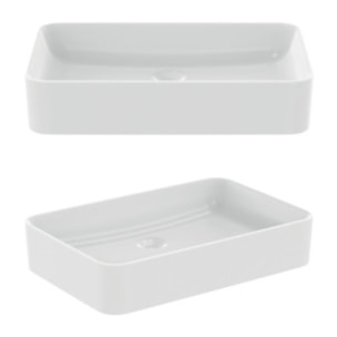 Lavabo double vasque à poser IDEAL STANDARD Conca, Design figuratif