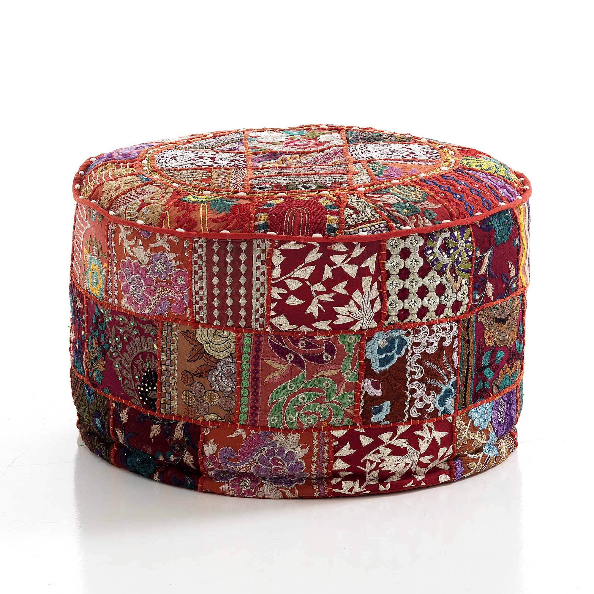 Tomasucci Pouf rond YARA RED PATCH Rouge