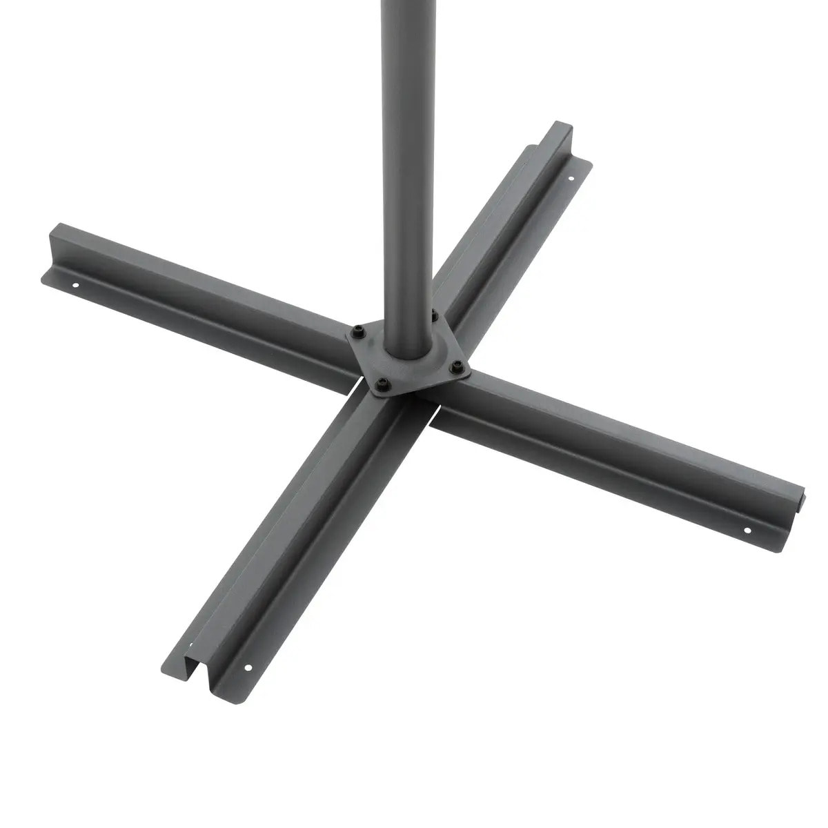 Parasol déporté rond "Manoa" Ambre 3m en aluminium acier et polyester