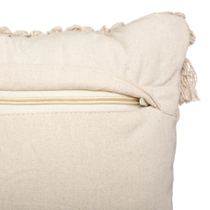 Coussin sequins en coton & jute naturel 30x50 cm