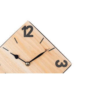 Reloj Sobremesa Metal Madera 25x14x26 Cm