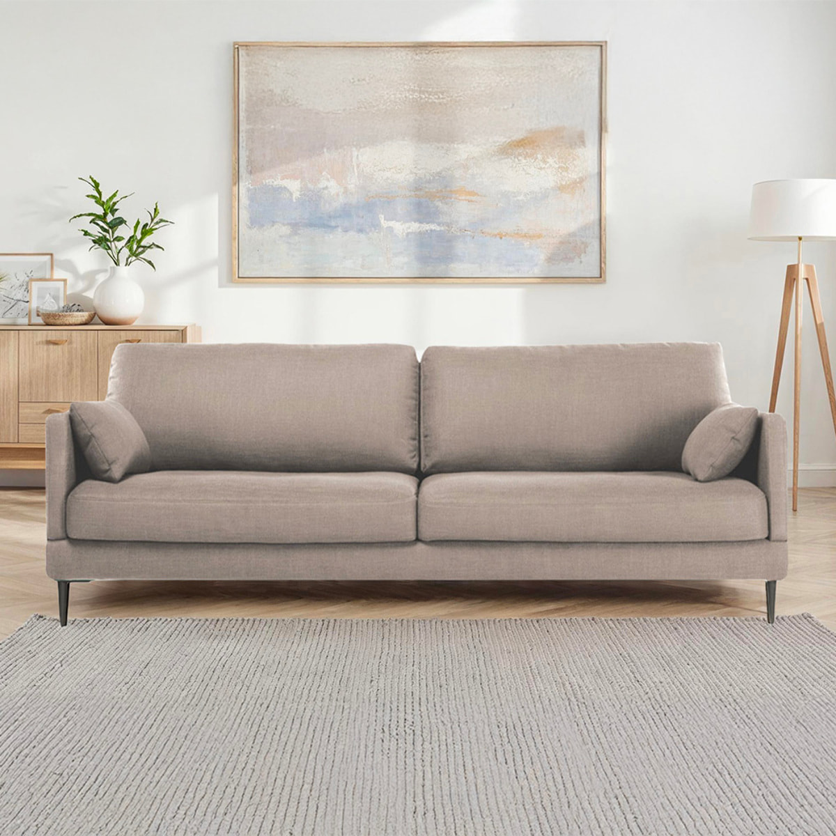 Canapé Tissu Droit Splendido - 3 Places