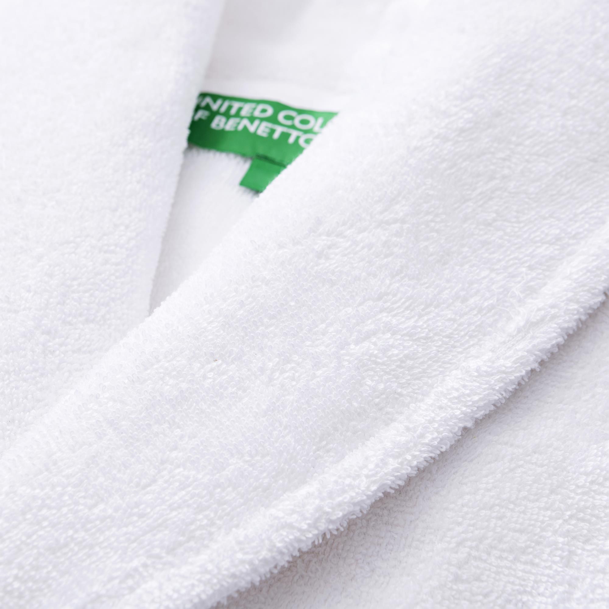 Albornoz 340gsm 100% algodon blanco benetton